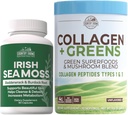 Country Farms 'Beauty Pack Collagen + Greens Irish Sea Moss, Collagen for hud, hårvækst, Nails & Joints, Ultimate Beauty Support Gift, Pack af 2