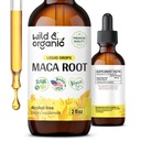Wild & Organic Maca Root Drops for Kvinder & Mænd - Food, Food, Active Lifestyle - Peruvian Maca Supplement - Vegan, Sukker & Alkohol- Gratis tinktur - 2 fl oz