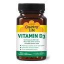 Country Life Vitamin D3 2500 I.U. Gluten- Free, 60 Softgels