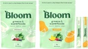 Bloom Nutrition Super Green Powder Stuffer Stick Packs Bundle - Mango & kokos