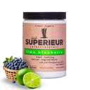 Superieur Electrolytes- Plant baseret Electrolyte Supplement w / Sea Minerals for Hydration & Recovery- Keto Friendly, Non- GMO, Zero Sugar, Vegan, Sund Sports Drikke Powder- Lime Blåbær (70 Servere)