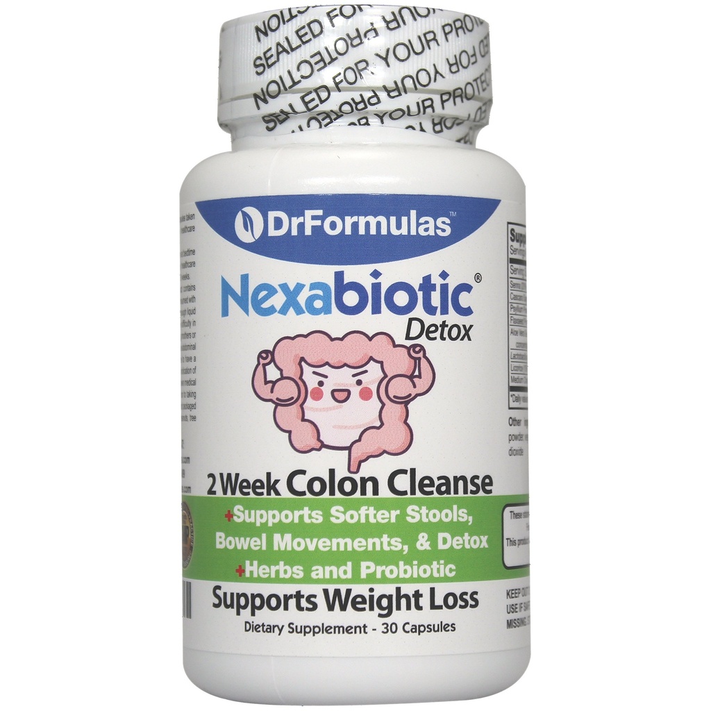 DrFormulas Probiotics for Women Weight Loss | Men & Women Colon Cleanse Detox | Nexabiotic 2 Week Fast & Quick Pills, Diet Supplements (Not Tea)