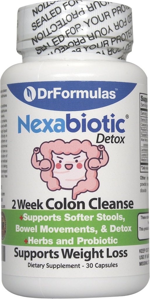 DrFormulas Probiotika til kvinder vægttab 124; Mænd og kvinder Colon Cleanse Detox Detox 124; Nexabiotika 2 Uge hurtig & hurtig piller, Kost Kosttilskud (ikke te)