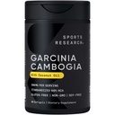 Sports Research Garcinia Cambogia Extract (60% HCA) med Extra Virgin Organic Coconut Oil Shut 124; Non- GMO, Soy & Gluten Free (90 Liquid Softgels)
