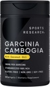 Sports Research Garcinia Cambogia Extract (60% HCA) med Extra Virgin Organic Coconut Oil Shut 124; Non- GMO, Soy & Gluten Free (90 Liquid Softgels)