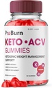 rize laboratorier - Pro Burn Keto ACV Gummies, Advanced Weight Loss Support, Alle naturlige Apple Cider supplement (60 Gummies)