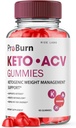 rize laboratorier - Pro Burn Keto ACV Gummies, Advanced Weight Loss Support, Alle naturlige Apple Cider supplement (60 Gummies)
