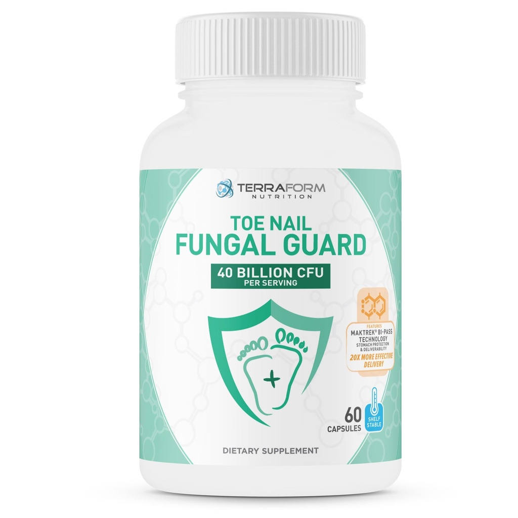 Terraform Nutrition Toenail Fungal Guard - Probiotisk svampeinfektion - 60 kapsler