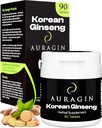 Auragin ® Autentisk koreansk rød Ginseng - Lavet i Korea - 6 års rødder - Ingen tilsætningsstoffer eller andre ingredienser - 100% rød Panax Ginseng i hver tablet