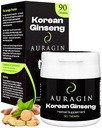 Auragin ® Autentisk koreansk rød Ginseng - Lavet i Korea - 6 års rødder - Ingen tilsætningsstoffer eller andre ingredienser - 100% rød Panax Ginseng i hver tablet