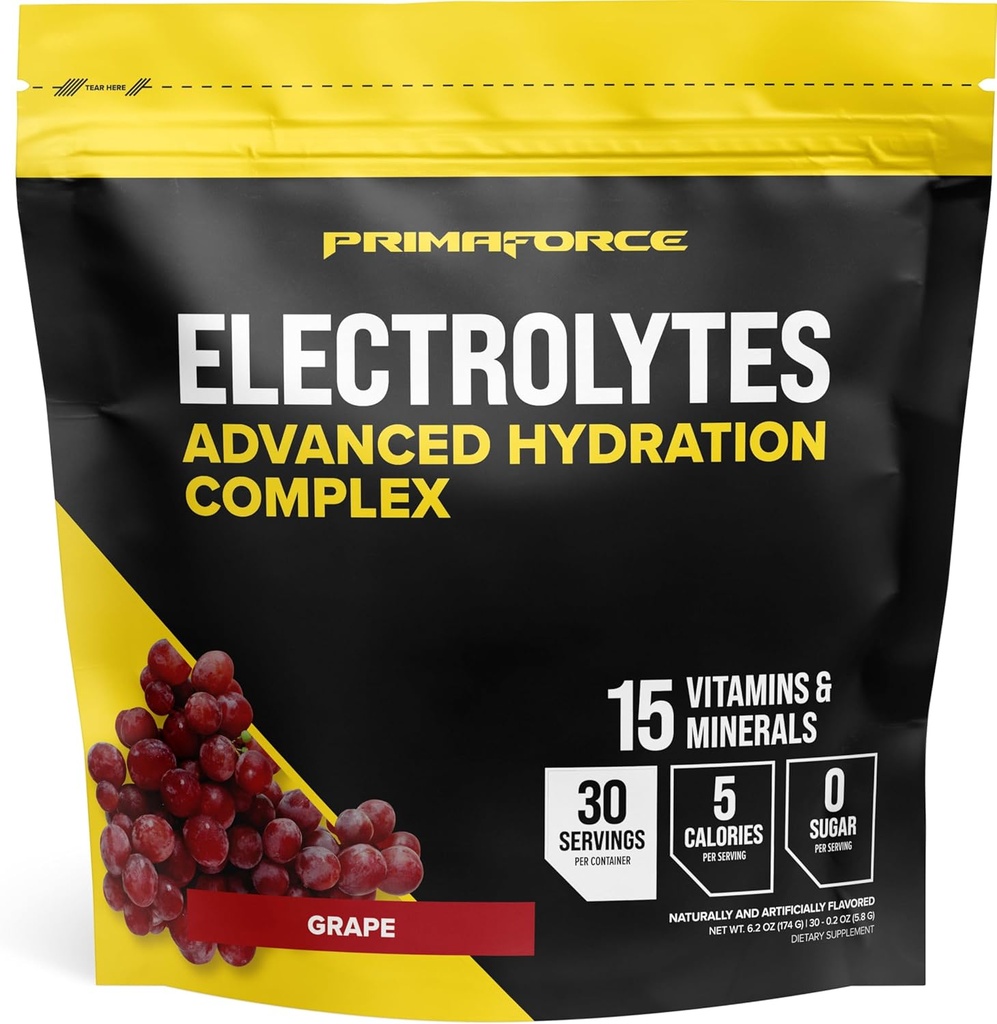 Primaforce Electrolytes Advanced Hydration Complex Packets (30 Servere) (Grape)