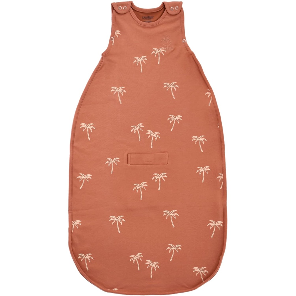 Woolino Merino Uld & Organic Cotton Baby Sleep Sack 2-24 Måneder - Ultimate 4-Sæson Baby Sleeping Bag, Universal Size Wearable Blanket, 2-Way lynlås & justerbar Fit, Års-Round Anvendelse - Palmer
