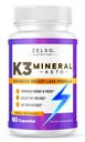 ZELSO K3 Mineral vægttab piller til kvinder og mænd, K3 Mineral piller - K3 Salt Mineral, Vitamin + K3 Kapsler supplement til Keto Vægttab - 1 Måned Supply