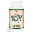 Magnesium Malatkapsler (420 Tæl) - 1.500mg Per Servering (Magnesiumbundet til Malic Acid), Tredjeparts testet, Vegan Friendly, Gluten Free by Dobbelt Wood Kosttilskud