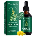 Mullein Leaf Extract Drops- Organic Liquid Mullein Extract Supplement for Lungs Health - Vegan, Ingen Tilsætningsstoffer Bronchial rense for Health Support