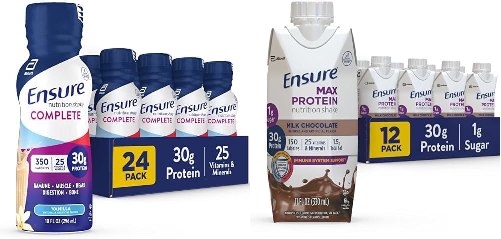 Sørg for at COMPLETTE Nutrition Shake 30g Protein Meal Erstatning Shake with Nutrients for Immunation & Max Protein Nutrition Shake with 30g Protein