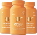SKINtamin Vegetarian Collagen Pills | Best Collagen Supplements for Women to Support Skin Firmness and Wrinkles | Skin Supplement Formulated to Help Reduce Blemishes (30 Count (Pack of 3))