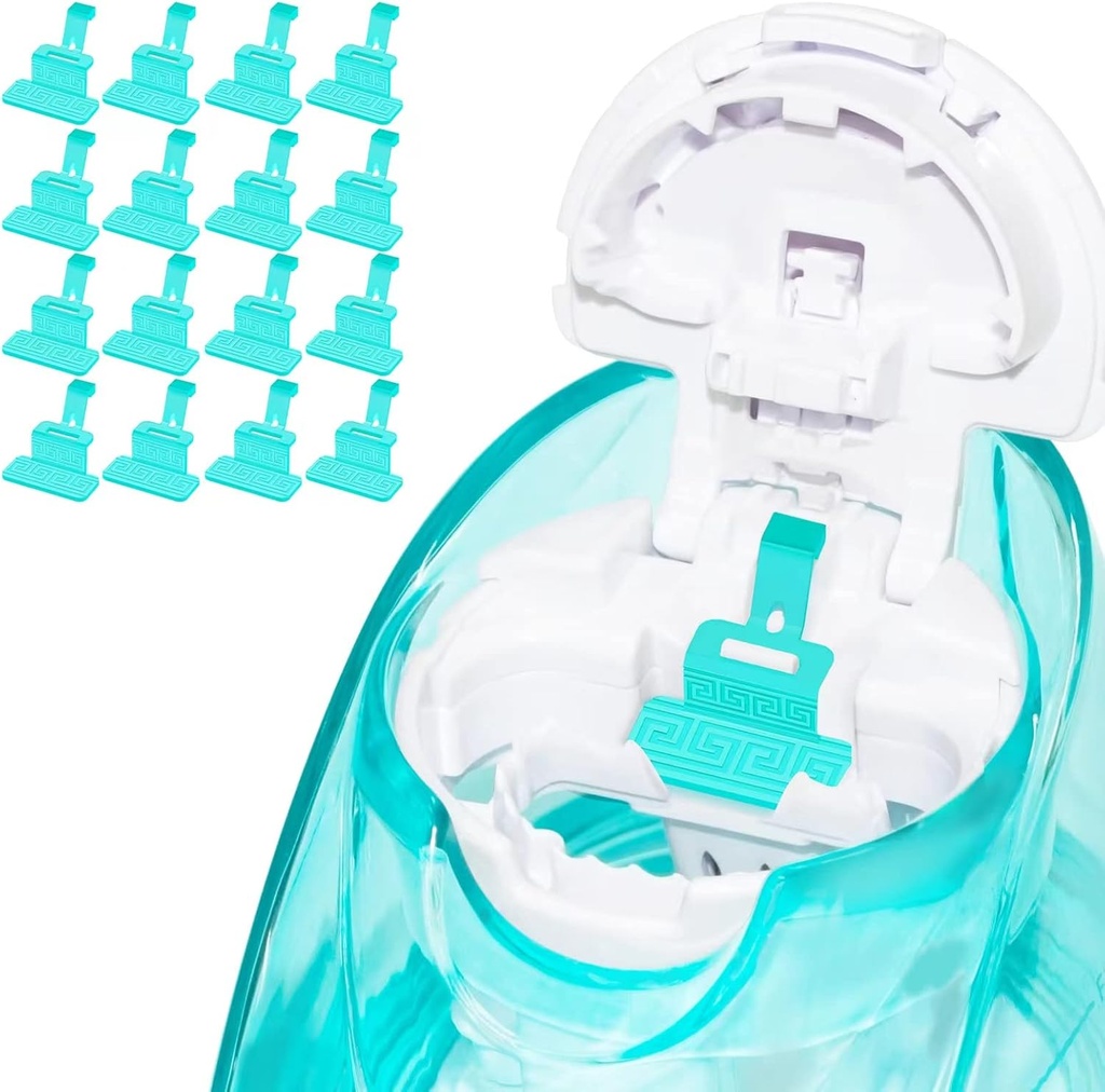 FireAnt Silicone Saline Pods Repills Tilbehør Kompatibel med Navage Nasal Care, 16 Pack Genanvendelige Silicone Salt Pads Repills Erstatninger, Easy Operation (Light Blue 16 Pakker)