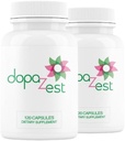 DopaZest- Support for Mental Clarity, Covid Brain og Brain Fog *. (120 kapsler) 2 pakning