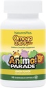Natures Plus Animal Parade Omega 3 / 6 / 9 Junior, Lemon Flavor - 90 Softgels - fremmer børns immunforsvar, hud, øje & nervesystem sundhed - non-GMO, Gluten Free - 45 Serveringer