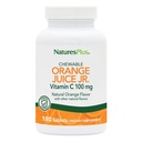 NaturePlus Orange Juice Jr. - 180 tyggetabletter - 100 mg C-vitamin - immunsystem support - blid på Maven - Vegan, Gluten Free - 180 Serveringer