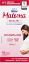 Materna Nestle Prenatal Postpartum Vitamin & Mineral Supplement 100 tabletter