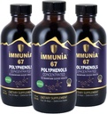 Immunia 67 Polyphenoler - Elderberry koncentrat & antioxidant frugter. Premium antioxidant supplement med 67 polyphenoler (Antocyaniner, Quercetin, Resveratrol, etc.) 24-dages forsyning per flaske (3- Pack)