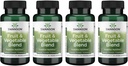 Swanson Frugt & Vegetabilske Blend - Natural Blend of Over 25 Fruit and Veggies Levering Essential Nutrients - Powerful Green Foods Veggie Supplement - (60 Veggie Capsules) 4 Pack