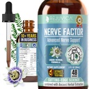 Rejuvica Health NerveFactor - Advanced Nerve Support - Flydende levering til bedre absorption - Acetyl-L-Carnitin, Alpha Lipoic Acid, Vitamin B12, Folinsyre, White Willow Bark & mere!