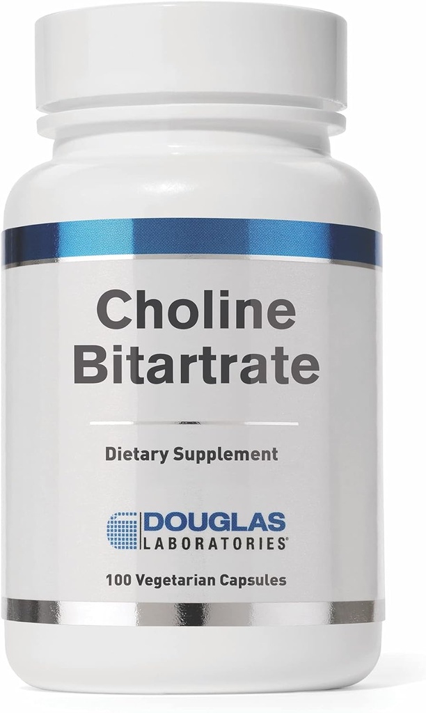 Douglas Laboratories Cholin Bitartrate Dex124; Support to Support Lever, Neurologisk og Heart Health, Mental Focus, og Nervesystemet * Dex124; 100 Kapsler