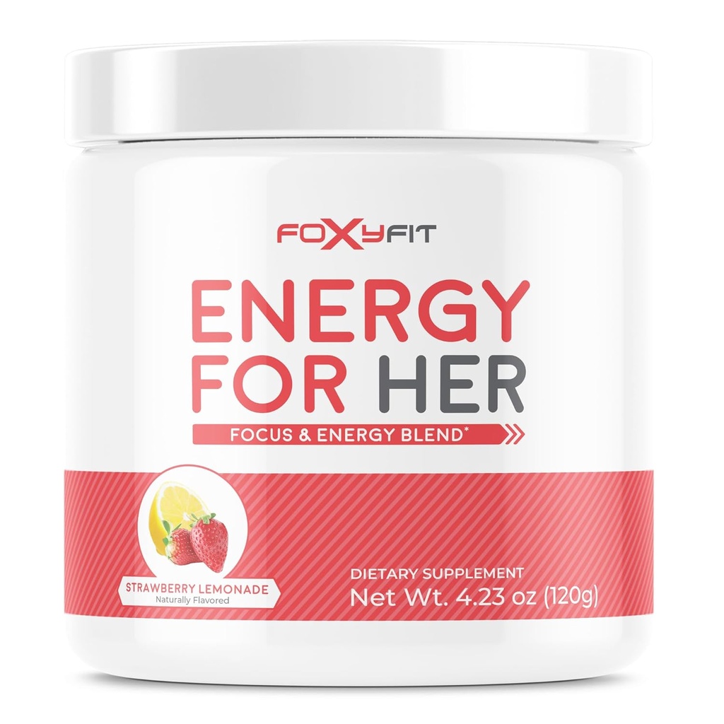 Energi til hende af Foxy Fit Energi og Inddrivelse Support til kvinder (Strawberry Lemonade - 30 Servere)