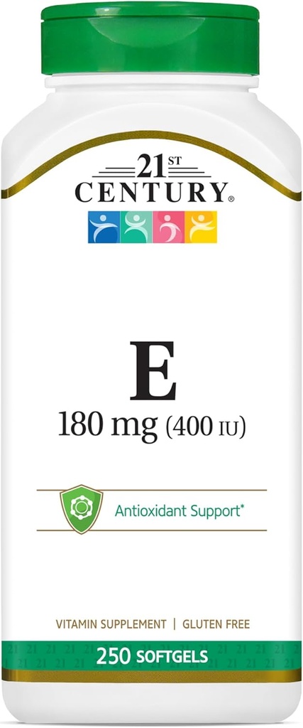 21. århundrede E 400 I.U. (Dl-Alpha) Softgels, 250-greve