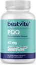 BESTVITE PQQ 40mg (Pyrroloquinoline Quinone) (60 vegetariske kapsler) - Ingen stearater - Vegan - Ikke GMO - Gluten Free