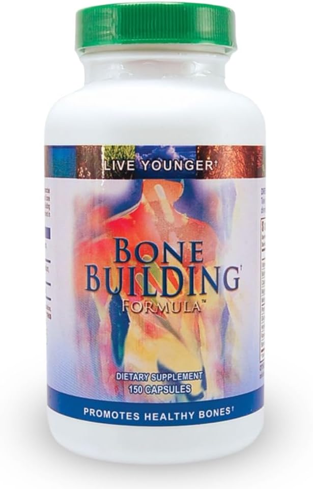 Youngevity Bone Building Formel ™ - Calcium, Magnesium, D3, Biotin, Glucosamin HCl for ben sundhed, og densitet - Væsentlige CoFactors: Trace Minerals, Boron, Horstail Herb, Rosehips (150 Caps)