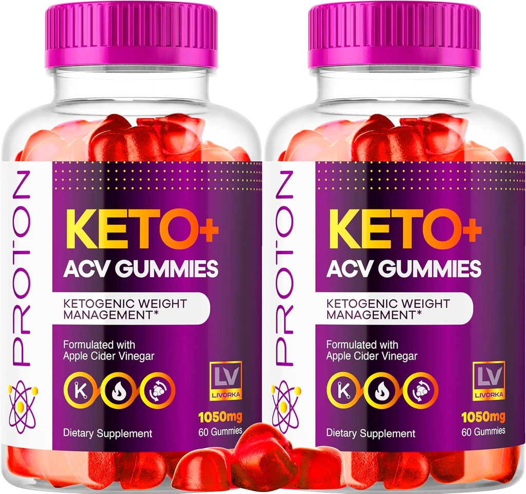 (2 Pack) Proton Keto ACV Gummies, Proton Keto Plus ACV Gummies 1050MG, Proton Keto, Keto ACV Gummies Advanced Proton Apple Cider Vincious Support, Proton Keto ACV Gummies Anmeldelser, 120 Gummies