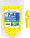 XPRS Nutra Størrelse 0 Tomme kapsler - 100 Tomme Gelatine kapsler - Piller gør det selv Capsule Filling - Pure Bovin Pill Gel Caps til Do- It- Yourself Kosttilskud (gul)