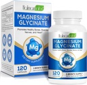 Pure Magnesium Glycinat, Høj Absorption Magnesium, Magnesiumsupplement understøtter ben, muskel, nerve, ben sundhed, 120 Magnesium Glycinat kapsler