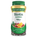 Nature 's Bounty Biotin Gummy, Vitamin supplement, understøtter sundt hår, hud og negle, Frugt Fine Gummies, 1000 mcg, 110 Greve