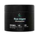 Holistisk Bin Red Marine Algae Capsules Gigartina og Dumontiacea Red Algae Kosttilskud Mex124; Gluten Free, Vegan, Wild Hartared Mex124; Rich in Vegan Omega 3 (40 Kapsler)