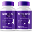 Nite Hush Pro Brain Kosttilskud til hukommelse og fokus kapsler, NiteHush Advanced Formel Brain Health Support - Maksimal styrke Nootropics NiteHushPro Alle naturlige støttepiller anmeldelser (2 Pack)