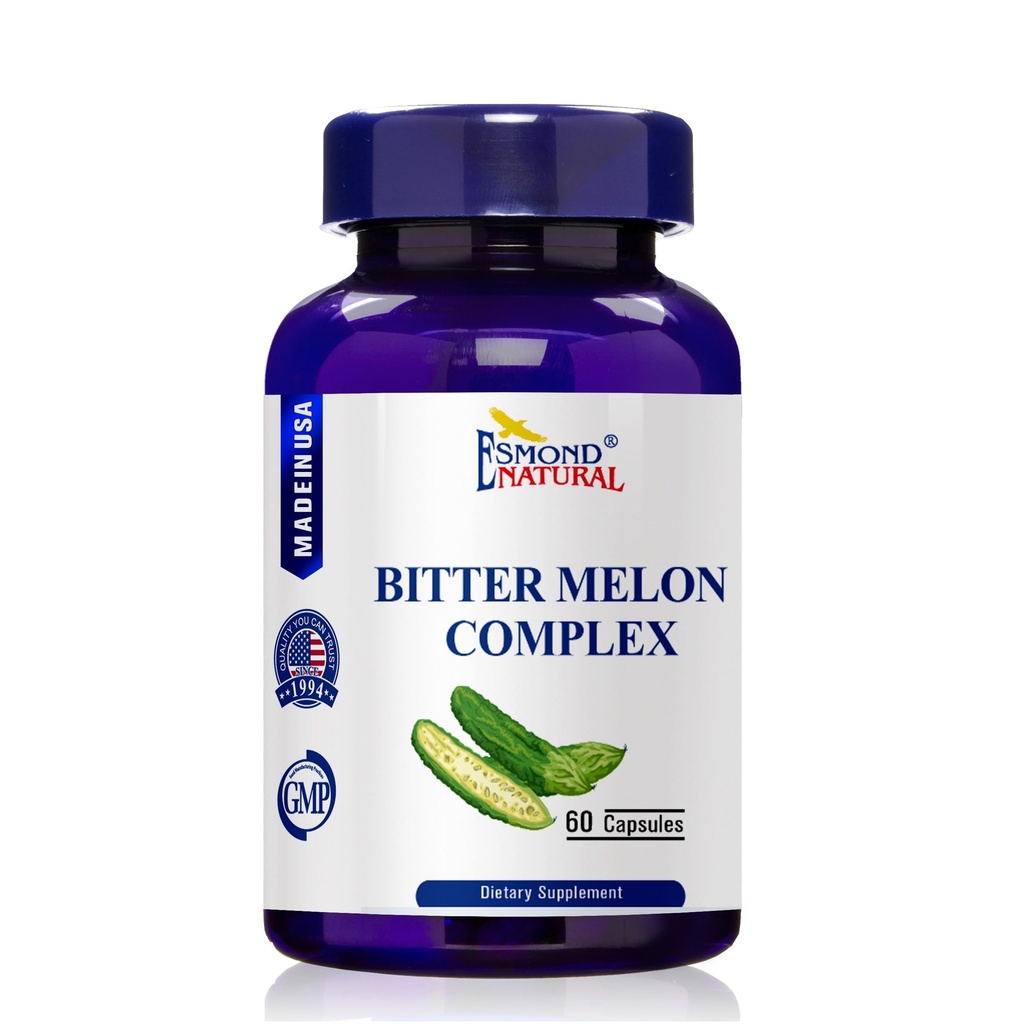 (3 Pack) Esmond Natural: Bitter Melon Complex (understøtter Balancerede Metaboliske Niveauer), GMP, Natural Product Assn Certified, Made in USA - 528mg, 180 Kapsler