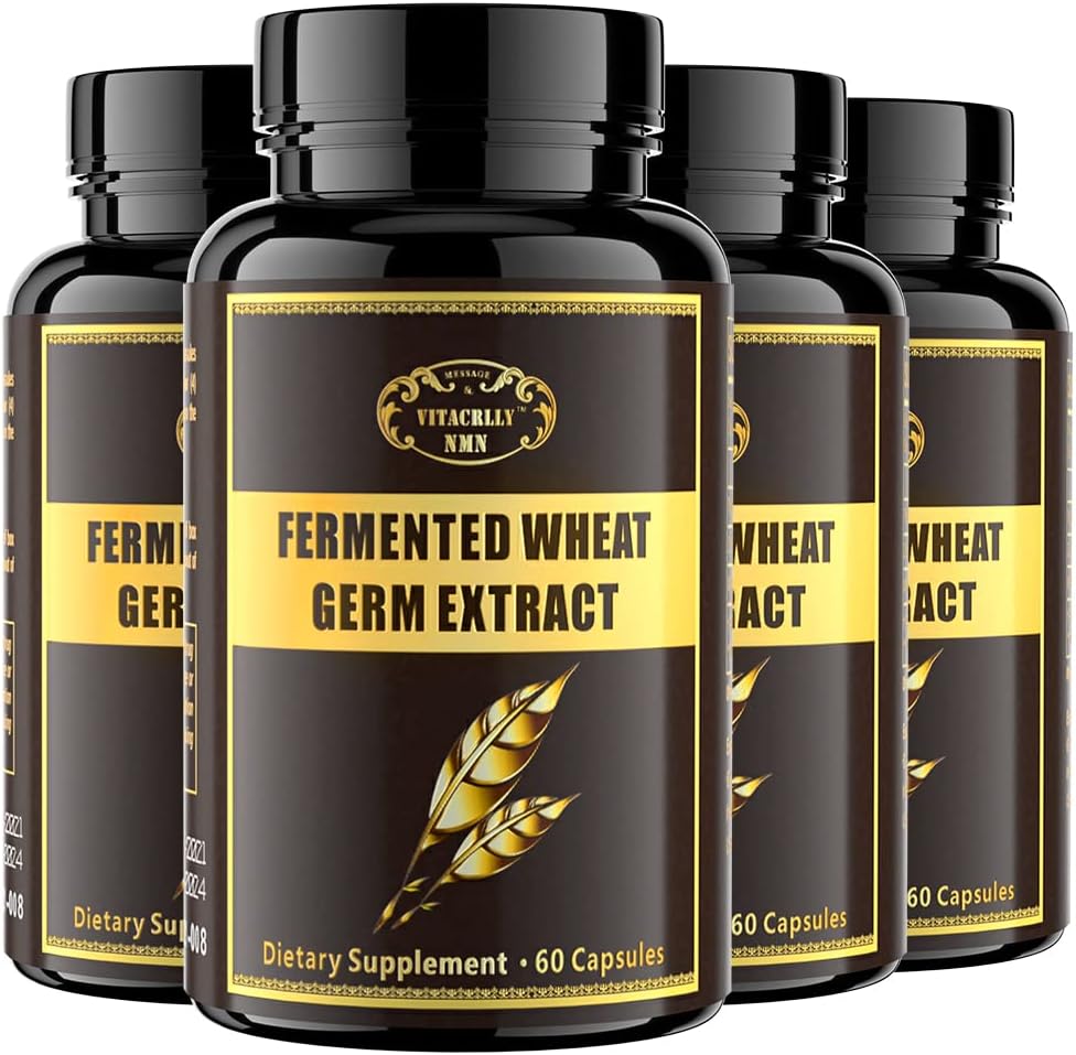 Spermidin Kosttilskud - Hvede Germ Uddrag Kapsler 1000mg Potent Formel med 10mg Højere Permidin & Zink til Antioxidant, Cell Fornyelse, Immunsystemet og Øger Energy 240 Kapsler (4 flasker)