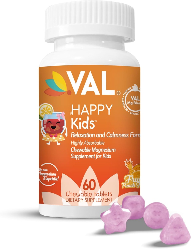 VAL Magnesium til børn 124; high- Absorption Magnesium til rolig, afslapning & Focus