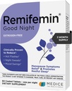 Remifemin Good Night - Menopause Symptomer Relief & Restful Sleep Support - Klinisk Proven Ingredienser - Menopause Kosttilskud - Black Cohosh - Estrogen- Free - Made in Germany - 60 tabletter