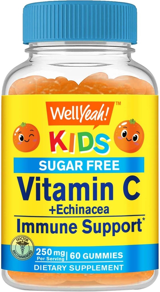 WellYeah Echinacea (5 mg) med C-vitamin (250 mg) Sukkerfri gummies til børn