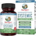 MaryRuth Organics Serrapeptase Enzymes Capsules Measures 124; Op til 2 Måned Supply Measures 124; Enzyme supplement til høj potens Sinus Relief Pills Measures 124; Tissue Health and Cellular Health Measures 124; Vegan Measures 124; Gluten Free Measures 124; 60 Greve
