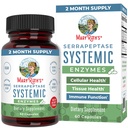 MaryRuth Organics Serrapeptase Enzymes Capsules Measures 124; Op til 2 Måned Supply Measures 124; Enzyme supplement til høj potens Sinus Relief Pills Measures 124; Tissue Health and Cellular Health Measures 124; Vegan Measures 124; Gluten Free Measures 124; 60 Greve