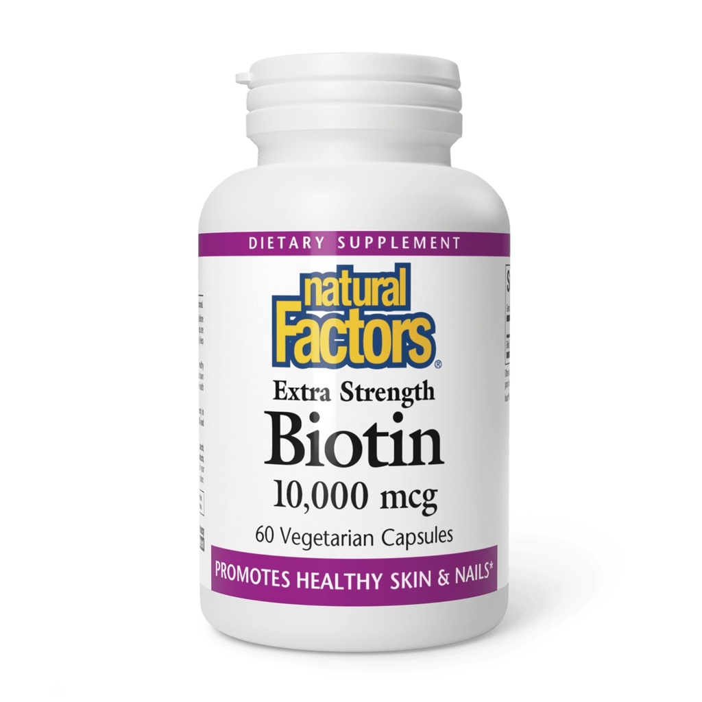 Naturlige faktorer Biotin 10000Mcg, 60 CT