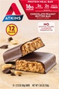 Atkins chokolade Peanut Butter Protein Meal Bar, High Fiber, 16g Protein, Low Sugar, 3g Net Carb, Low Carb, Keto Friendly, 12 Greve