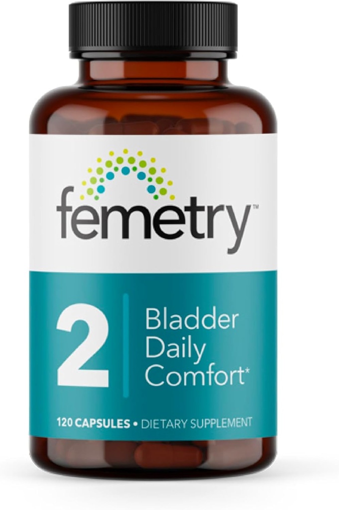 Femetry Brege Daily Comfort - lindrer irritation - understøtter sund Histamine Response - fremmer Brege Lining Health - Interstitial Cystitis - 120 kapsler